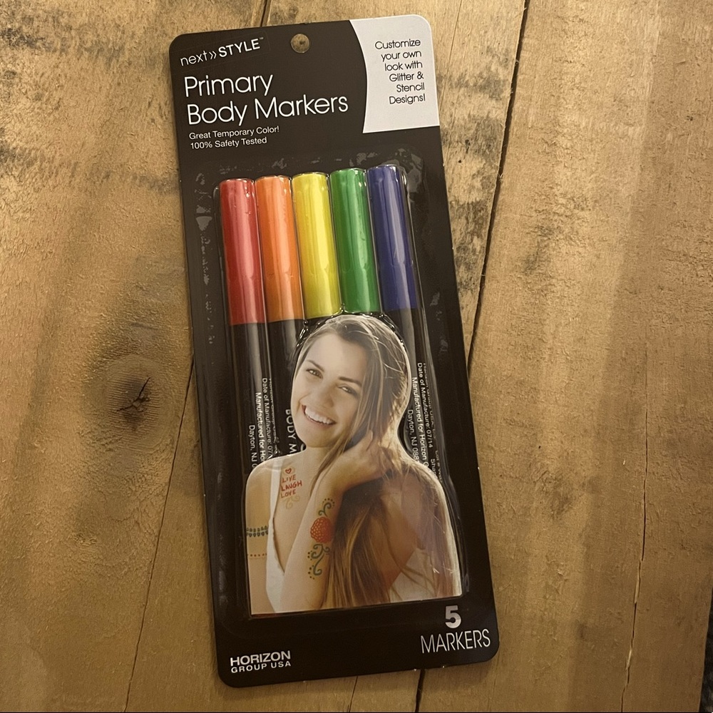 Temporary body markers
